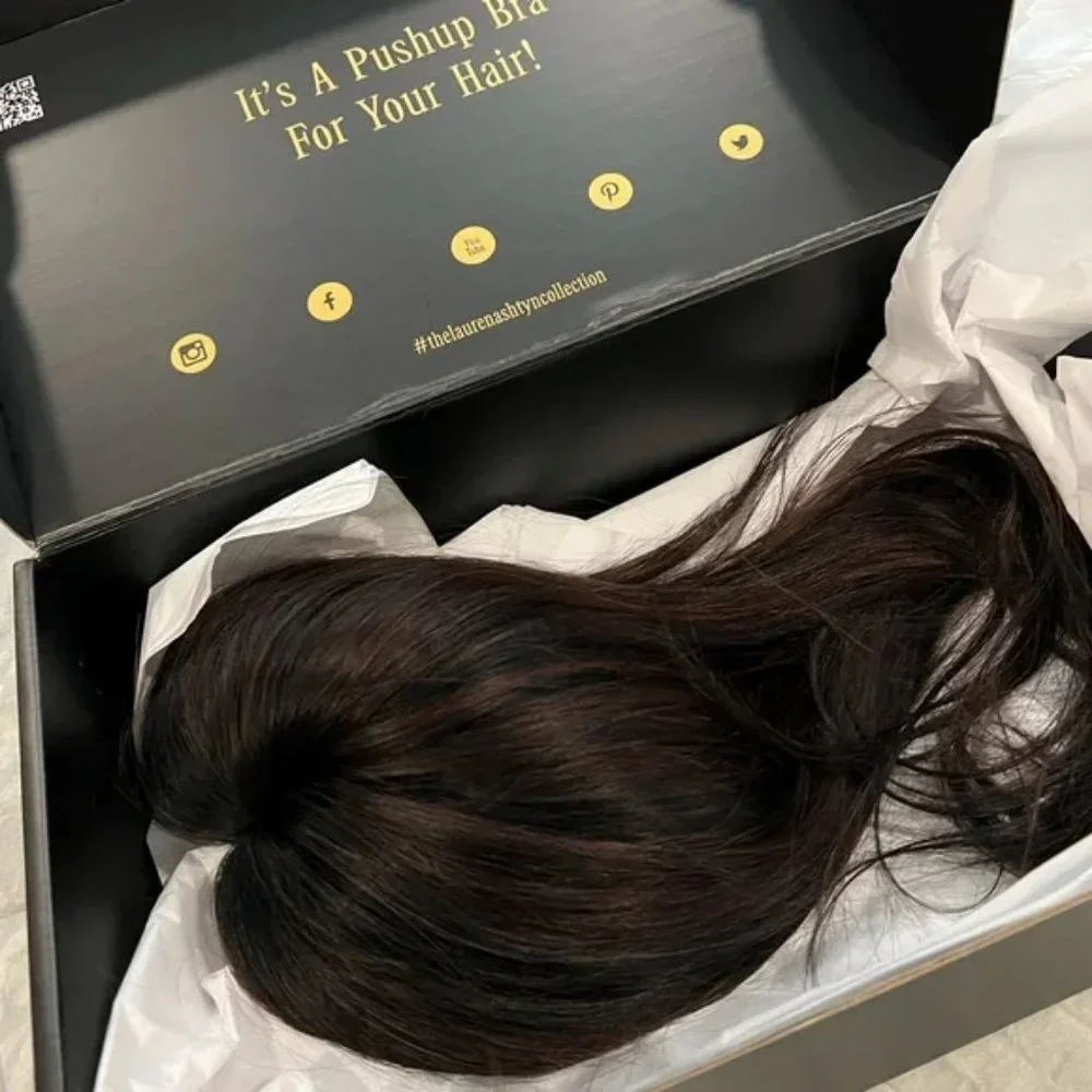 Lauren Ashtyn Luxury Custom European Full Volume Hair Topper 21" - Picture 1 of 7